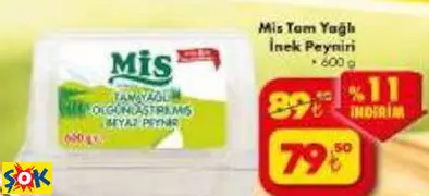 MİS TAM YAĞLI İNEK PEYNİRİ MİS TAM YAĞLI İNEK PEYNİRİ